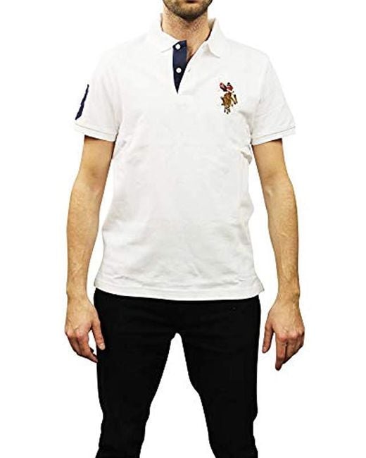 Download U.S. POLO ASSN. Short-sleeve Polo Shirt With Applique in ...