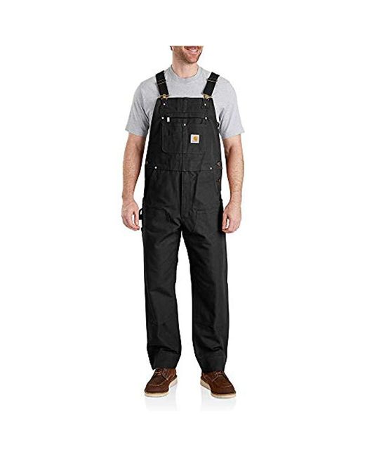 Lyst Carhartt New R01 Unlined Duck Bib Overall in Black for Men