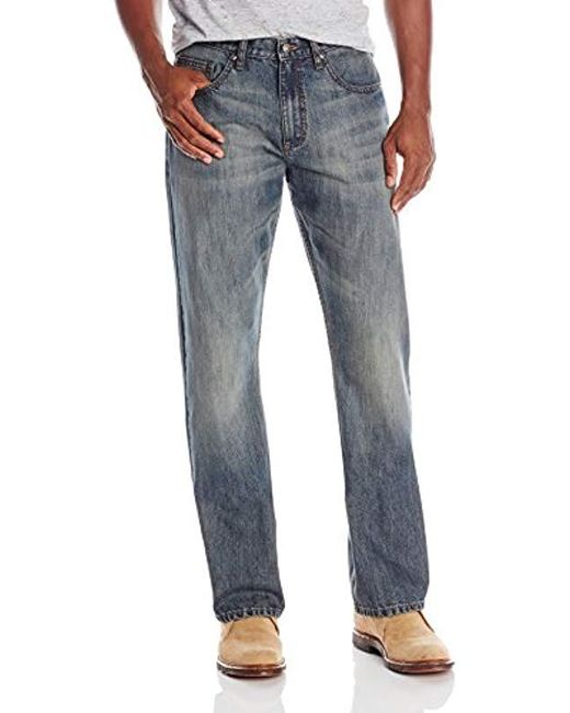 Wrangler Premium Relaxed Fit Boot Cut Jean in Blue for Men - Lyst