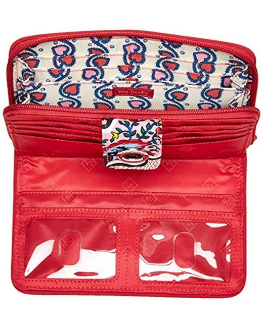 Lyst Vera Bradley Iconic Rfid Turnlock Wallet (kaleidoscope) Wallet
