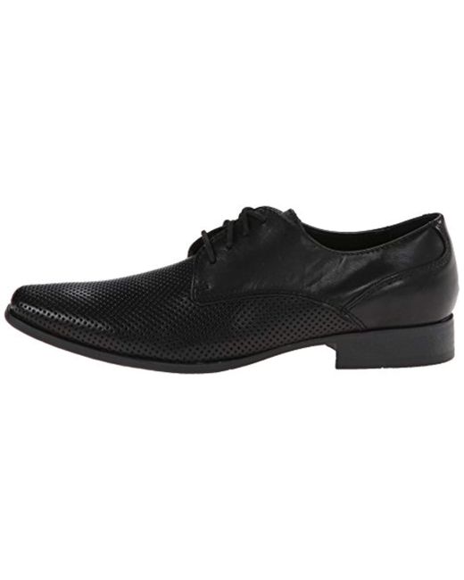 calvin klein men's brodie oxford black patent size 10