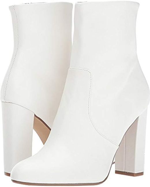 Lyst - Steve Madden Editor Ankle Boot in White - Save 44.18604651162791%