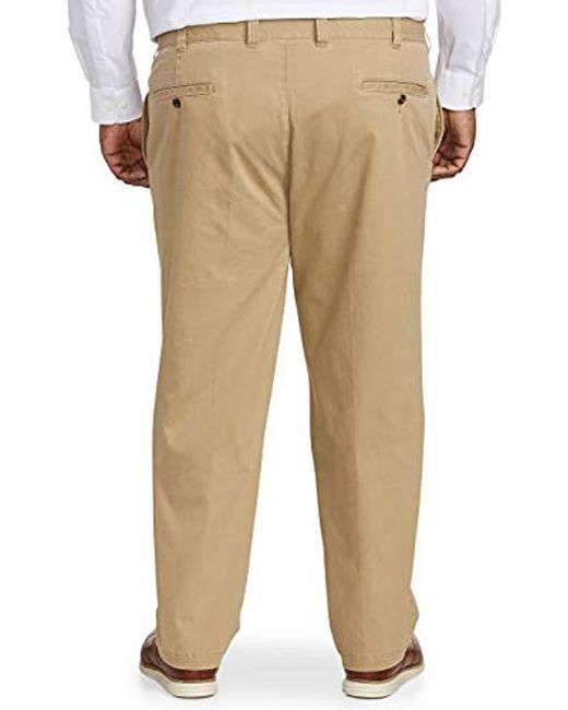 Amazon Essentials Big & Tall Relaxed-fit Casual Stretch Khaki Pant Fit ...