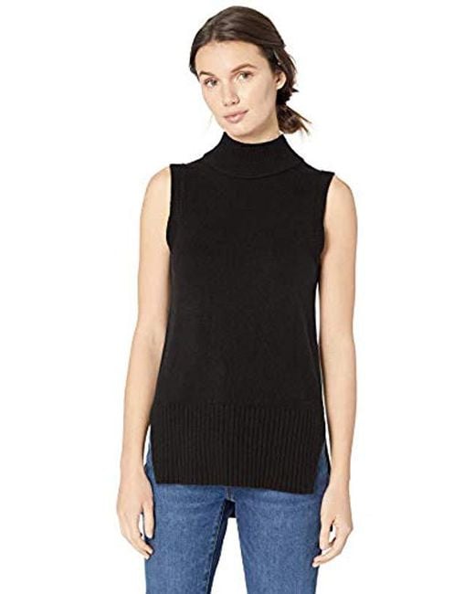 Lyst Daily Ritual Sleeveless Turtleneck Sweater in Black