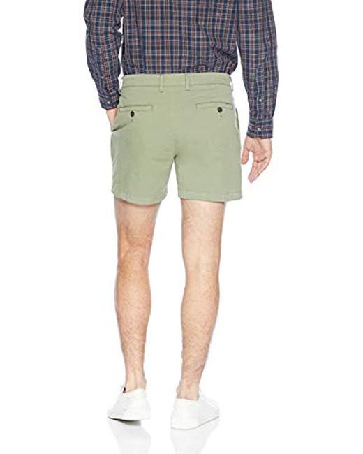Lyst Goodthreads 5" Inseam Flatfront Stretch Chino Short in Green