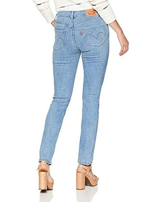 Lyst - Levi's Classic Mid Rise Skinny Jeans in Blue - Save 20%