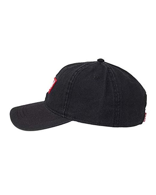 Levi's Flat Brim Hat in Black for Men - Lyst