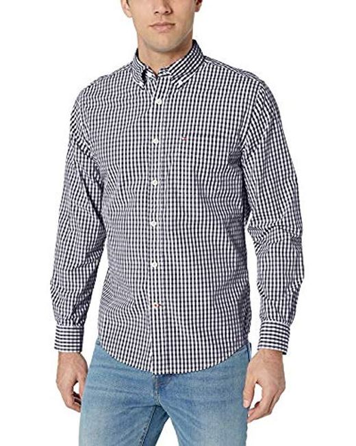 Lyst Tommy Hilfiger Long Sleeve Button Down Shirt In Classic Fit in