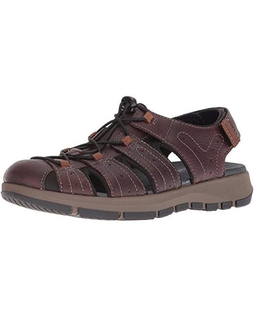 Clarks Brixby Cove Fisherman Sandal in Brown for Men - Lyst