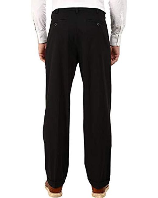 Lyst Dockers Relaxed Fit Comfort Khaki Pleated Pants D4 in Black for Men Save 45