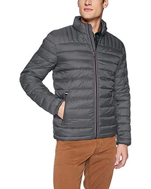 Lyst Tommy Hilfiger Ultra Loft Packable Puffer Jacket in Gray for Men Save 14