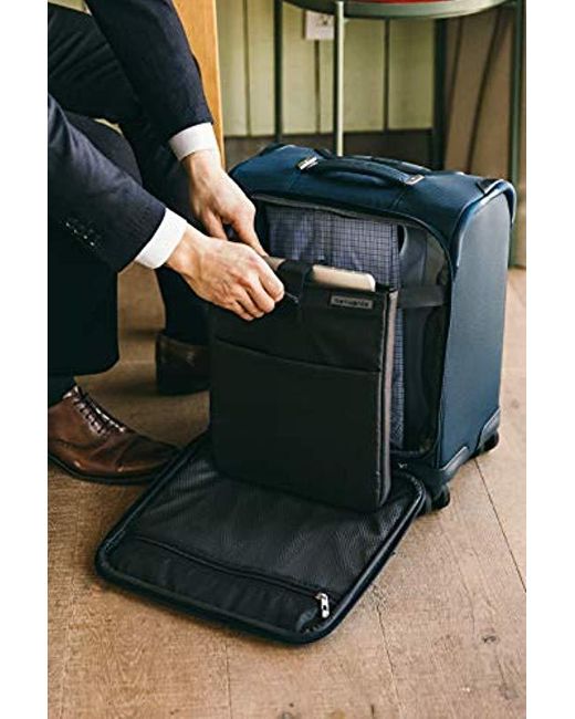 Samsonite Synthetic Lineate Carryon Underseat Spinner in Blue for Men