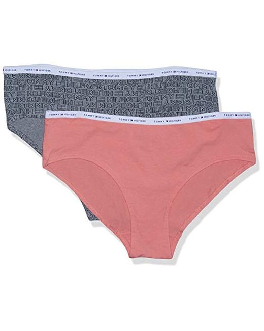 Tommy Hilfiger Printed Cotton Hipster Underwear Panty, Multipack in