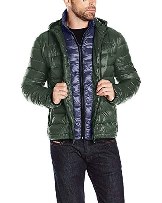 Lyst - Tommy Hilfiger Insulated Packable Jacket Contrast Bib Hood in ...