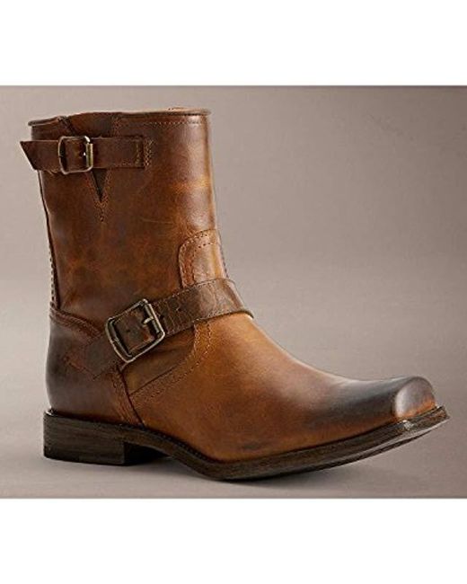 mens brown engineer boots