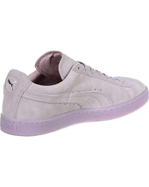 all purple suede pumas