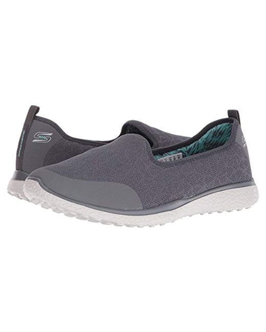skechers black microburst trainers