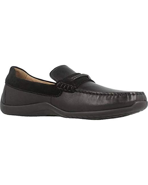 Geox U Xense Mox Men's Loafers Casual Shoes In Black in Geox U Xense Mox Men's Loafers Casual Shoes In Black in