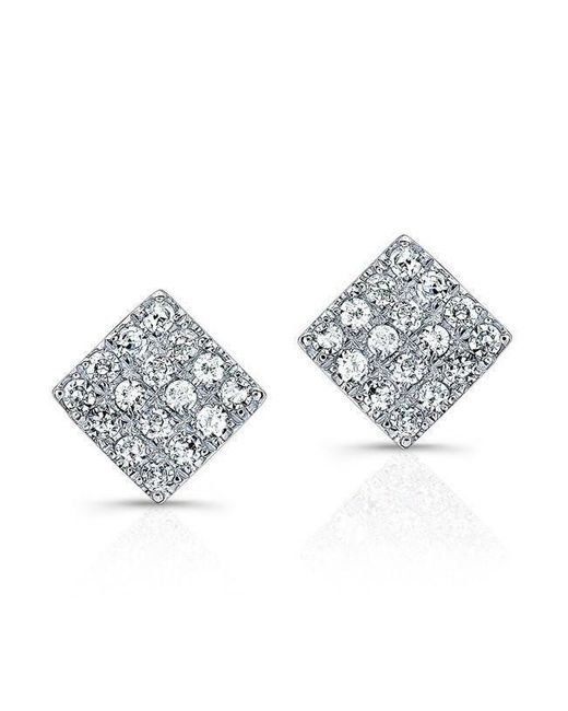 Lyst Anne Sisteron 14kt White Gold Diamond Mini Square Stud Anne Sisteron Metallic 14kt White Gold Diamond Mini Square Stud Earrings Lyst