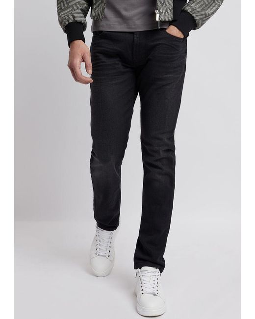 mens black jeans armani