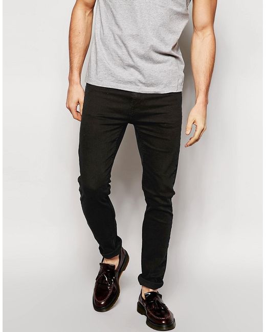 skinny fit black jeans men