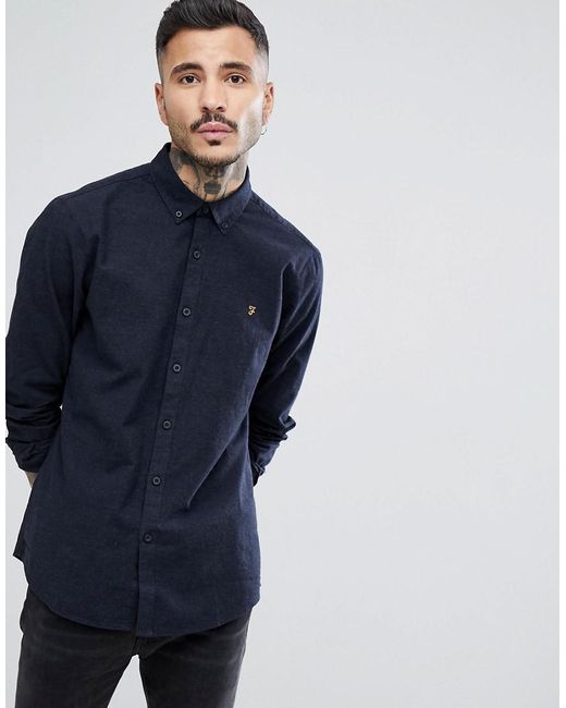 farah blue shirt