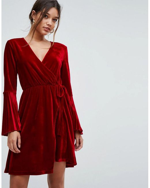 red velvet dresses for women