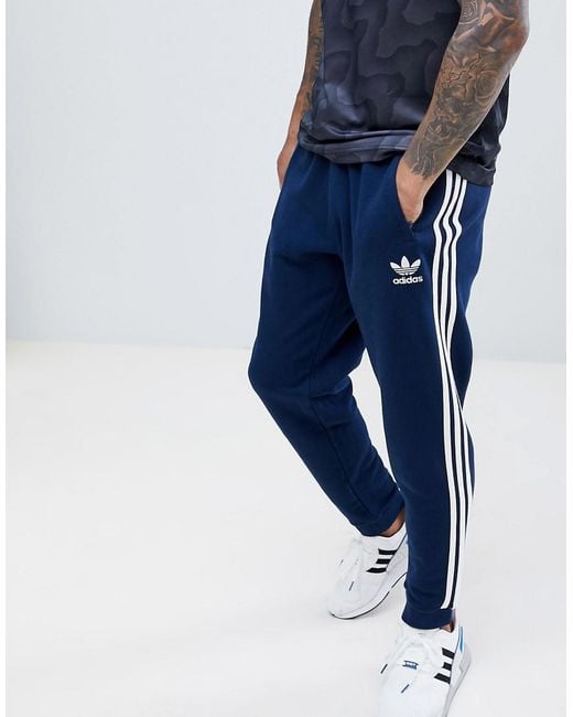 Adidas Originals 3-stripe Joggers In Navy Dj2118 in Blue for Men - Lyst