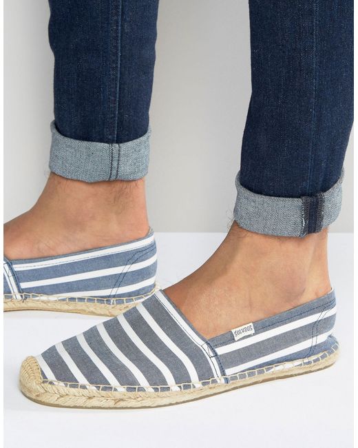 Soludos Classic Striped Espadrilles in White - Save 36% | Lyst