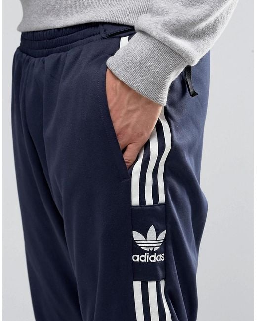 Adidas originals Id96 Joggers In Blue Ay9258 in Blue for Men | Lyst
