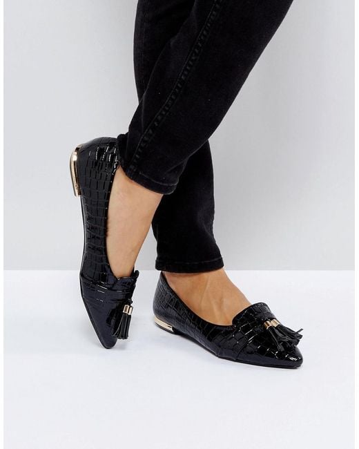 tassel ballerina flats
