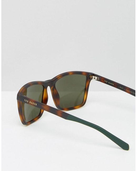 ted baker square sunglasses in brown for lyst ted baker square sunglasses in brown for lyst