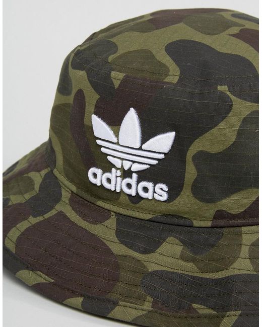 Adidas originals Bucket Hat In Camo Bk7618 in Green for Men | Lyst