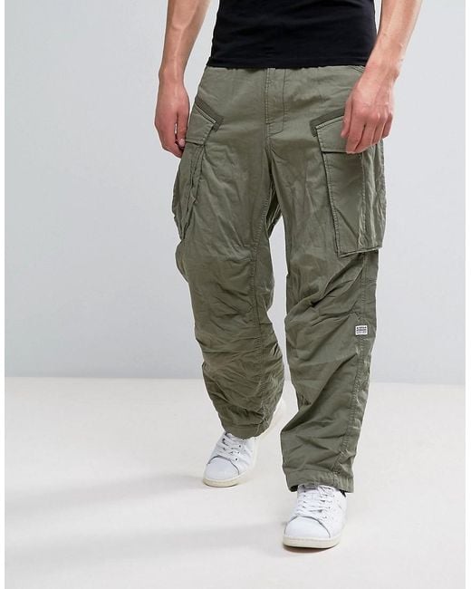 G-star raw Rovic Parachute Cargo Pant in Green for Men | Lyst
