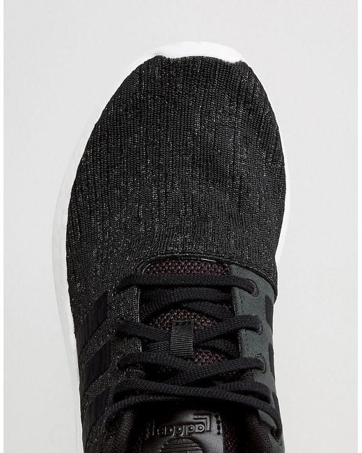 adidas originals nmd r2 sneakers in black adidas originals nmd r2 sneakers in black