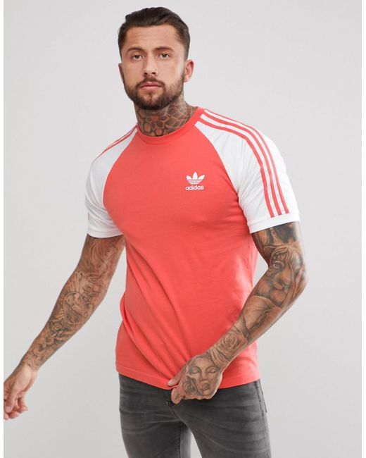 adidas california red t shirt