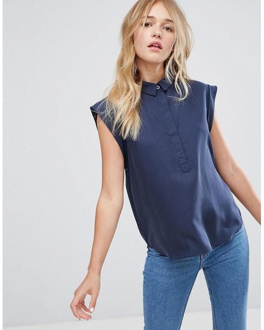 relaxed tencel shirt