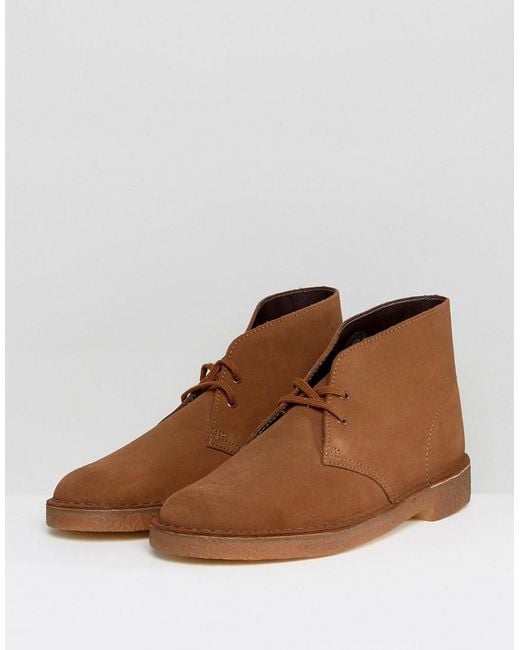 Lyst - Clarks Suede Desert Boots In Tan in Natural for Men