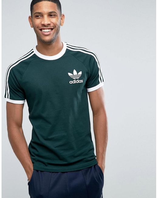 Adidas originals California T-shirt In Green Bq7559 in Green for Men ...