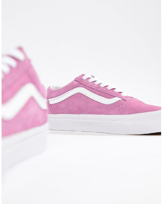 Vans Lilac Suede Old Skool Trainers in Purple - Lyst