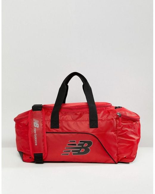New Balance Performance Duffle 30l Bag In Red For Men Lyst New Balance Red Performance Duffle 30l Bag For Men Lyst