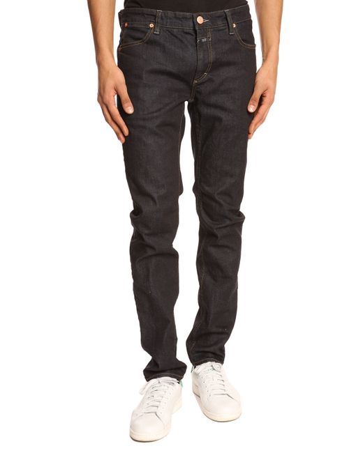 Closed Black Raw Denim Jeans in Black for Men