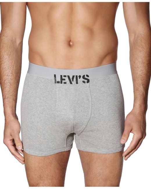 Levi's Men's 100-series Boxer Briefs 4-pack in Gray for Men (Black/Grey ...