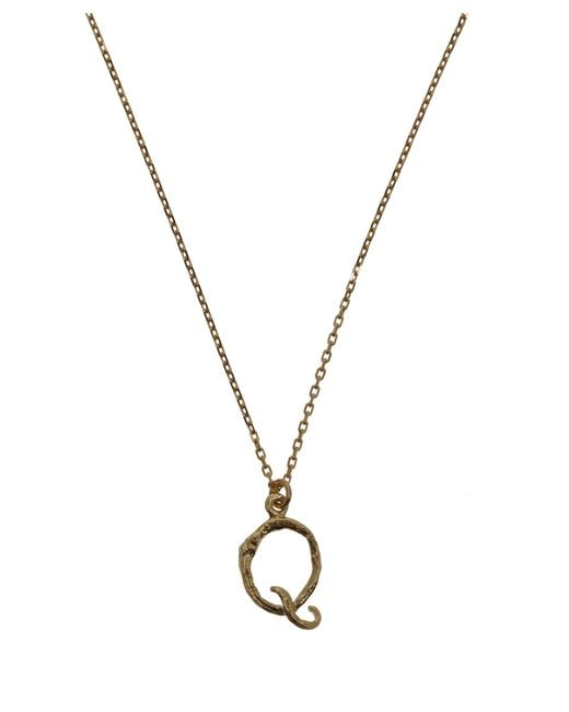 Alex monroe 18ct Gold Letter Q Enchanted Twig Necklace in ...