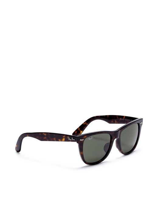 Ray Ban Original Wayfarer Classic Tortoiseshell Acetate Sunglasses In