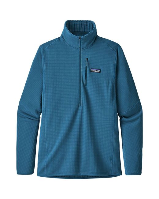 patagonia r1 pullover blue