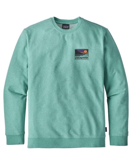 green patagonia sweatshirt