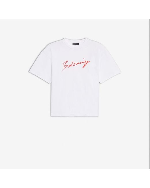 white balenciaga tshirt