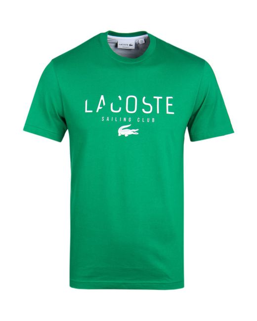 mens green lacoste t shirt