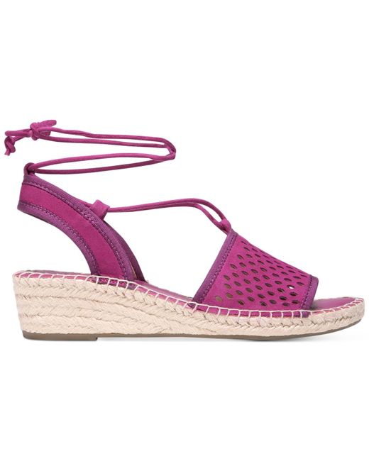 pink espadrille wedge sandals